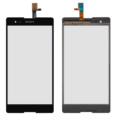 Сенсорный экран для Sony D5322 Xperia T2 Ultra DS, черный