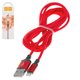 USB кабель Hoco X14, USB тип-A, Lightning, 200 см, 2 A, червоний