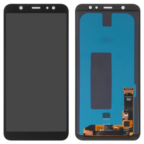 Дисплей для Samsung A605 Dual Galaxy A6+ 2018 , чорний, без рамки, High Copy, original LCD size, OLED 