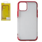 Чохол Baseus для iPhone 11 Pro Max, червоний, прозорий, силікон, #ARAPIPH65S-MD09