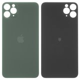 Задня панель корпуса для iPhone 11 Pro, зелена, не потрібно знімати скло камери, big hole, matte midnight green