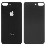 Задня панель корпуса для iPhone 8 Plus, чорна, не потрібно знімати скло камери, big hole