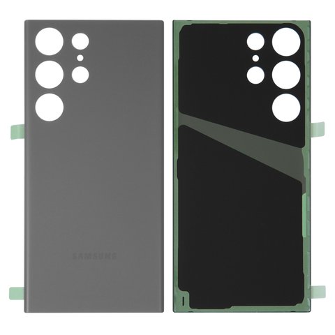 Задня панель корпуса для Samsung S918 Galaxy S23 Ultra, сіра, graphite