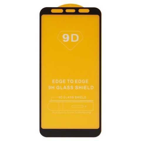 Защитное стекло для Samsung J415F Galaxy J4+, совместимо с чехлом, Full Glue, без упаковки , черный, cлой клея нанесен по всей поверхности