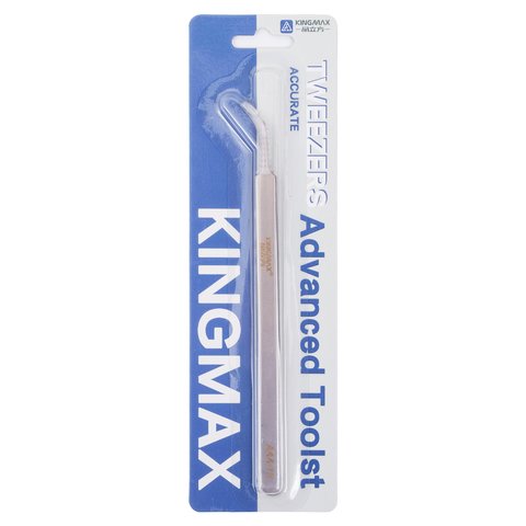 Пінцет монтажний Kingmax AAA 15, вигнутий