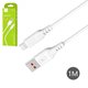 USB кабель SkyDolphin S61L, USB тип-A, Lightning, 100 см, 2,4 А, белый