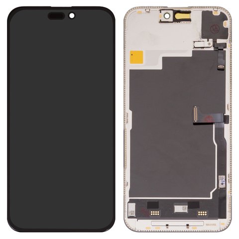 Дисплей Wextom для iPhone 15 Pro Max, чорний, з рамкою, High Copy, без помилки, OLED  soft, Diagnosable, 120Hz