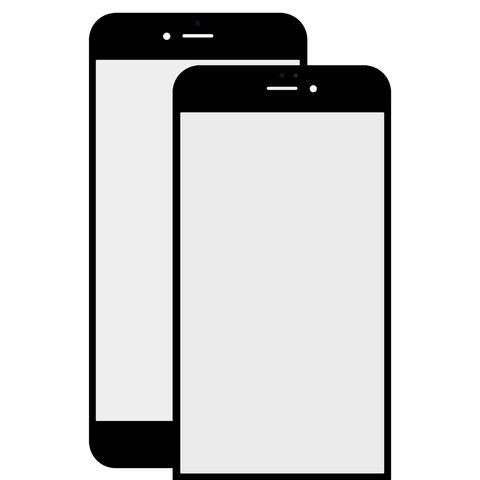 Vidrio de carcasa puede usarse con iPhone 6 Plus, negro