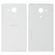 Housing Back Cover compatible with Sony C5302 M35h Xperia SP, C5303 M35i Xperia SP, (white)