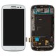 Дисплей для Samsung I9305 Galaxy S3, белый, Оригинал (переклеено стекло)