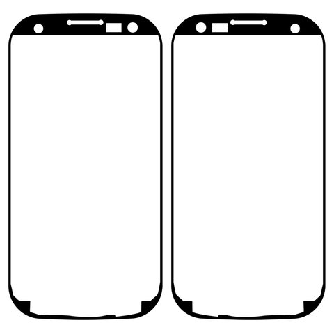 Etiqueta del cristal táctil del panel cinta adhesiva doble  puede usarse con Samsung I9300 Galaxy S3, I9305 Galaxy S3
