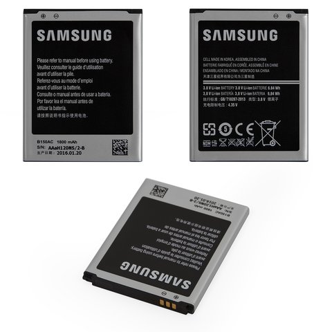 Battery B150AE compatible with Samsung G350 Galaxy Star Advance, Li ion, 3.8 V, 1800 mAh, Original PRC  