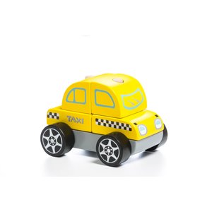 Wooden Construction Set CUBIKA Taxi LM 6