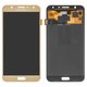 LCD compatible with Samsung J701 Galaxy J7 Neo, (golden, without frame, original (change glass) )