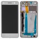 LCD compatible with Lenovo Vibe S1 Lite, (white, with frame)