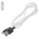 USB кабель Hoco X29, USB тип-A, Lightning, 100 см, 2 A, белый, #6957531089711