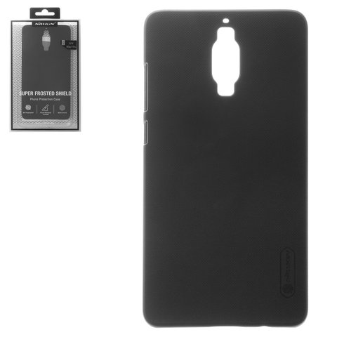 Чехол Nillkin Super Frosted Shield для Huawei Mate 9 Pro, черный, с подставкой, матовый, пластик, #6902048135598