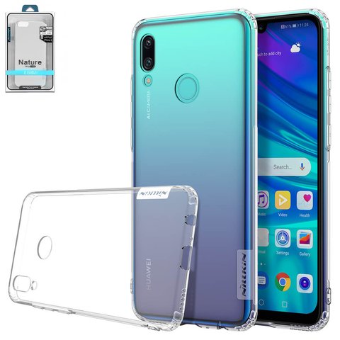 Case Nillkin Nature TPU Case compatible with Huawei P Smart 2019 , colourless, Ultra Slim, transparent, silicone  #6902048172067
