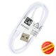 Cable USB Samsung, USB tipo-A, micro USB tipo-B, 80 cm, blanco, Original, #GH39-02004A