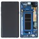 LCD compatible with Samsung N960 Galaxy Note 9, (dark blue, with frame, Original, service pack, ocean blue) #GH97-22269B