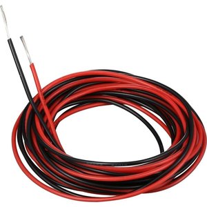 Wire In Silicone Insulation 26AWG, 0,16 мм², 1 m, red, UL3135 