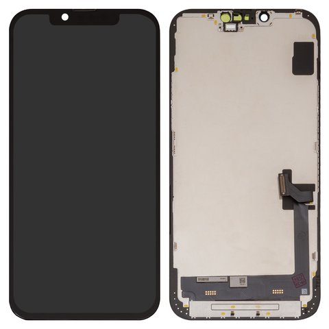 Дисплей для iPhone 14 Plus, черный, с рамкой, AAA, TFT 