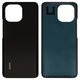 Housing Back Cover compatible with Xiaomi Mi 11, (black, High Copy, M2011K2C, M2011K2G)