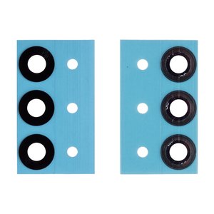 Camera Lens compatible with Samsung A165 Galaxy A16, A166 Galaxy A16 5G, black, without frame, set 3 pcs. 