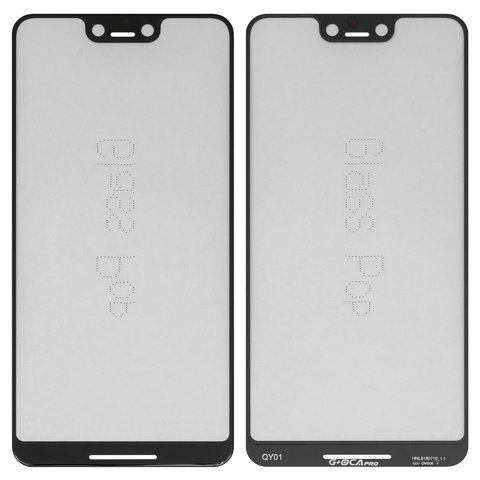 Стекло корпуса G+OCA PRO для Google Pixel 3 XL, с OCA пленкой, черное
