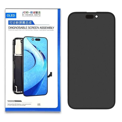 LCD JCID compatible with iPhone 14 Pro, black, with frame, without error, OLED  JCID Diagnosable, 120Hz 