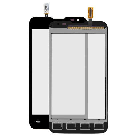 Touchscreen compatible with LG D285 Optimus L65 Dual SIM, black, 124.5*63 mm  