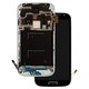 LCD compatible with Samsung I9500 Galaxy S4, (black, with frame, original (change glass) )
