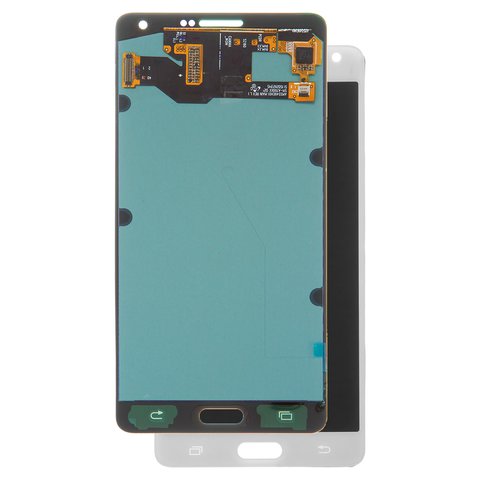 LCD compatible with Samsung A700 Galaxy A7, white, without frame, High Copy, OLED  