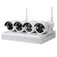 Set of MIPCK0420 Network Video Recorder and 4 Wireless IP Surveillance Cameras (720p, 2 MP)