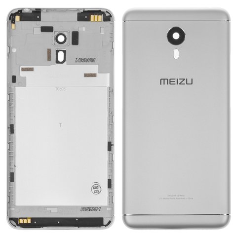 Housing Back Cover compatible with Meizu M3 Note, silver, M681