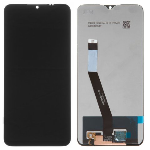 Дисплей для Xiaomi Poco M2, Redmi 9, черный, без рамки, Оригинал переклеено стекло , M2004J19G, M2004J19C