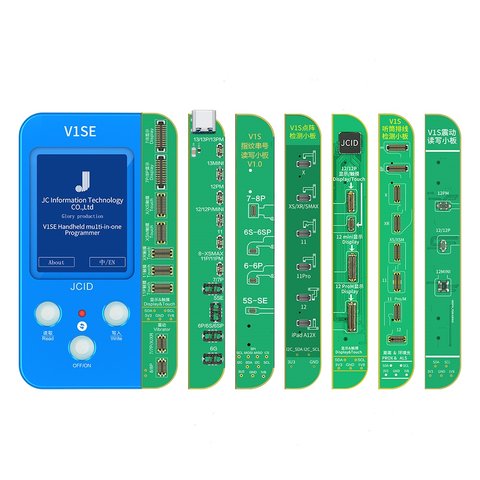JC V1SE Programmer for iPhone 7 7 Plus 8 8P X XS XR XS Max 11 11 Pro 11 Pro Max 12 12 mini 12 Pro 12 Pro Max 13 13 mini 13 Pro 13 Pro Max with 7 boards 