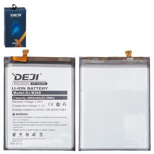 Аккумулятор Deji EB BM207ABY для Samsung M215 Galaxy M21, M307 Galaxy M30s, M307F Galaxy M30s, M315 Galaxy M31, M315F DS Galaxy M31, Li ion, 3,85 B, 6000 мАч