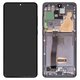 LCD compatible with Samsung G988 Galaxy S20 Ultra, (gray, with frame, Original, service pack, cosmic grey) #GH82-22327B/GH82-22271B