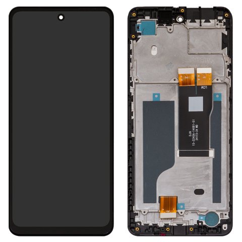 LCD compatible with ZTE Nubia Music Z2353 , black, with frame, Original PRC , 15 3240A 14681 51 