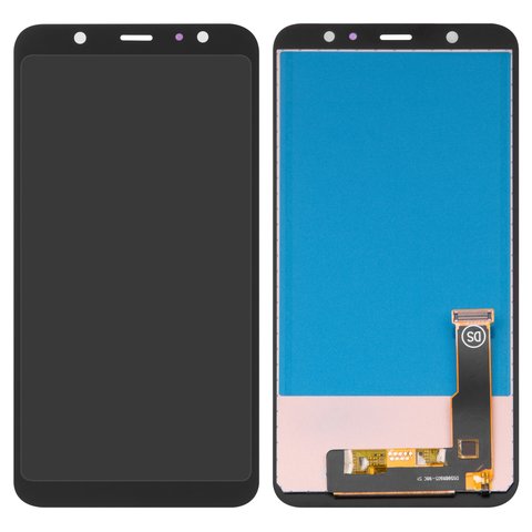Pantalla LCD puede usarse con Samsung A605 Dual Galaxy A6+ 2018 , negro, con ajuste de brillo, Best copy, sin marco, Copy, TFT 