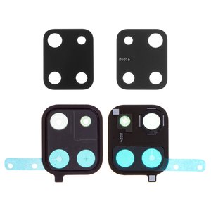 Vidrio de cámara puede usarse con Samsung N770 Galaxy Note 10 Lite, negro, con marcos