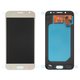 Pantalla LCD puede usarse con Samsung J530 Galaxy J5 (2017), dorado, sin logotipo, sin marco, High Copy, con borde ancho, (OLED)