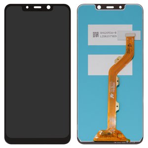 Pantalla LCD puede usarse con Tecno Spark 3 Pro KB8 , negro, sin marco, High Copy, FPC6202 4 Q