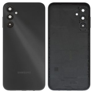 Panel trasero de carcasa puede usarse con Samsung A146 Galaxy A14 5G, negra, con vidrio de cámara