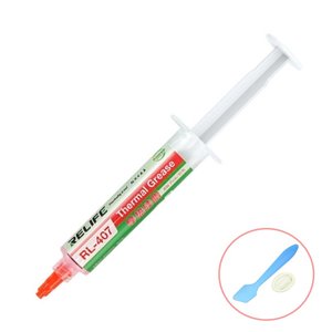 Pasta térmica RELIFE  RL 407 , de silicona, en jeringa, 20 ml, rosada