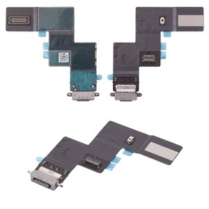 Cable flex puede usarse con iPad Air 13 2024, iPad Air 13 2025, del conector de carga, gris, con componentes, Original PRC , space gray