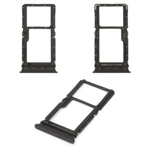 Sujetador de tarjeta SIM puede usarse con Xiaomi Redmi 15 4G, Redmi 15 5G, negro, midnight black