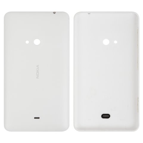 Задня панель корпуса для Nokia 625 Lumia, біла, з боковою кнопкою