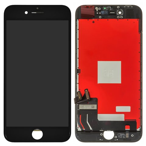 Дисплей для iPhone 8, iPhone SE 2020, черный, с рамкой, PRC